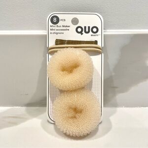 🟢10/$30 NEW Quo Beauty Mini Bun Maker w/ Elastics & Bobby Pins